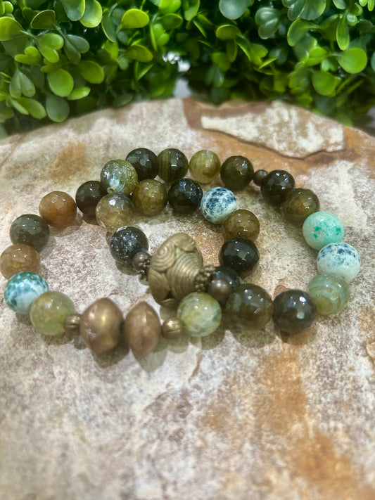 Emerald Bracelet Set